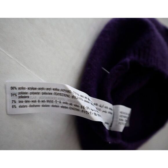 Zara 9598/006/603 Women's Sz Small Purple Beaded Knit Wool Blend Crop Top Cami - Picture 4 of 7